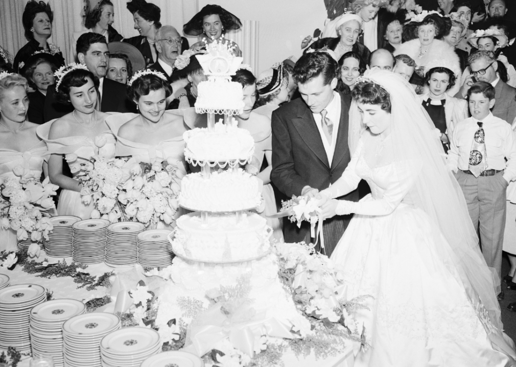 Conrad Hilton and Elizabeth Taylor — May 9, 1950